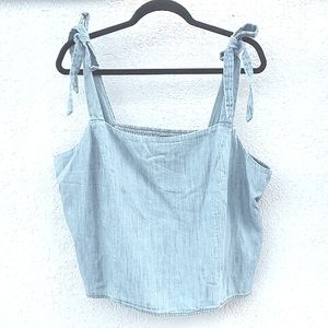 Shoulder Ties Cotton Top